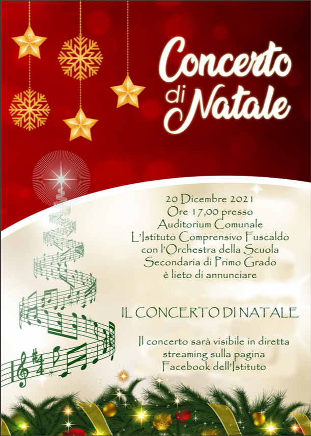 Concerto di Natale a cura dell’Orchestra musicale della Scuola Secondaria di I Grado