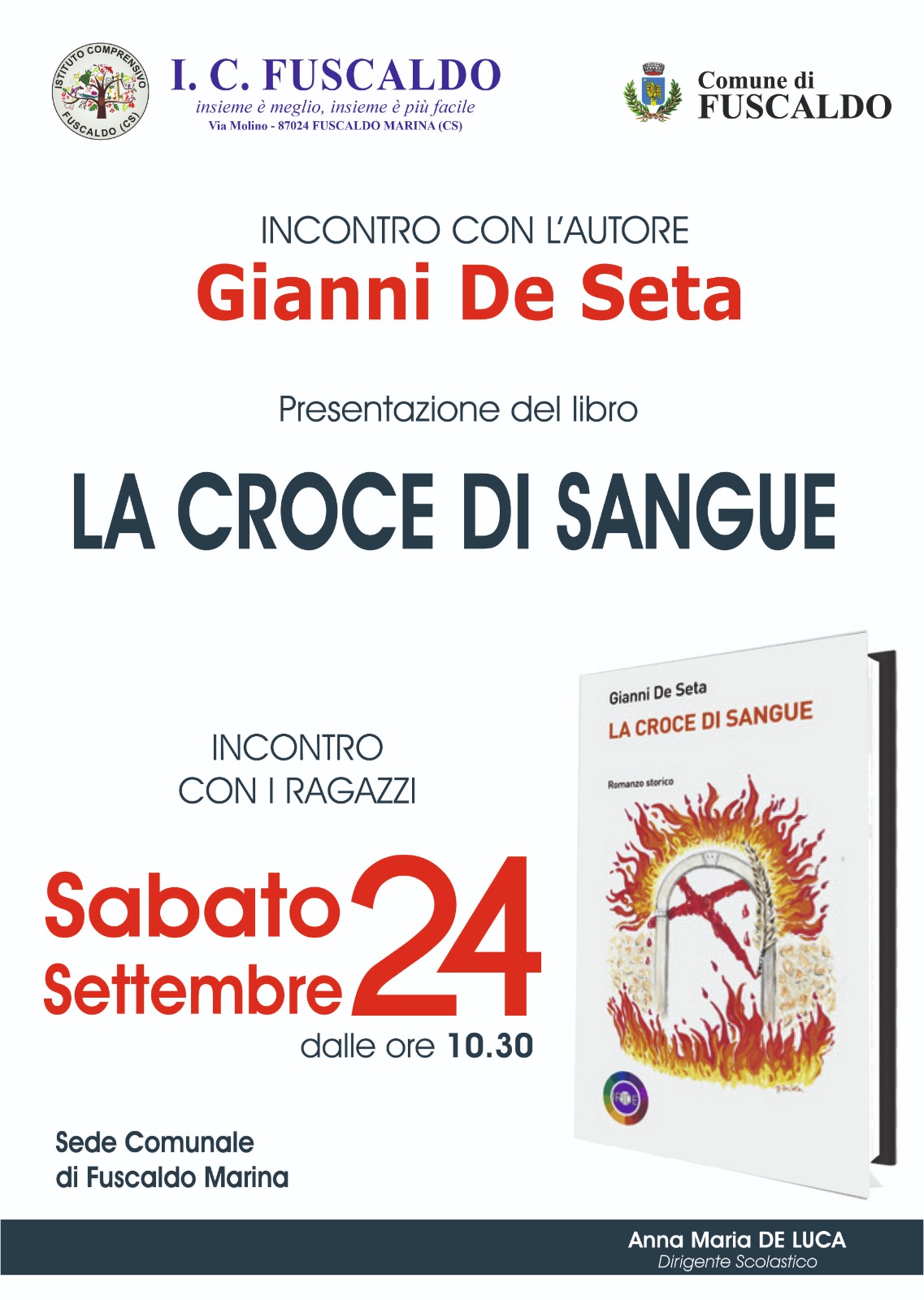 Incontro con l’autore Gianni De Seta – LA CROCE DI SANGUE